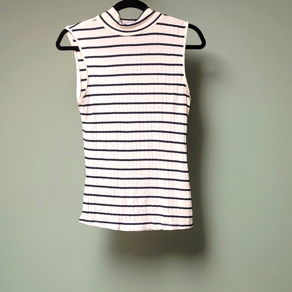 Sleeveless, turtled top